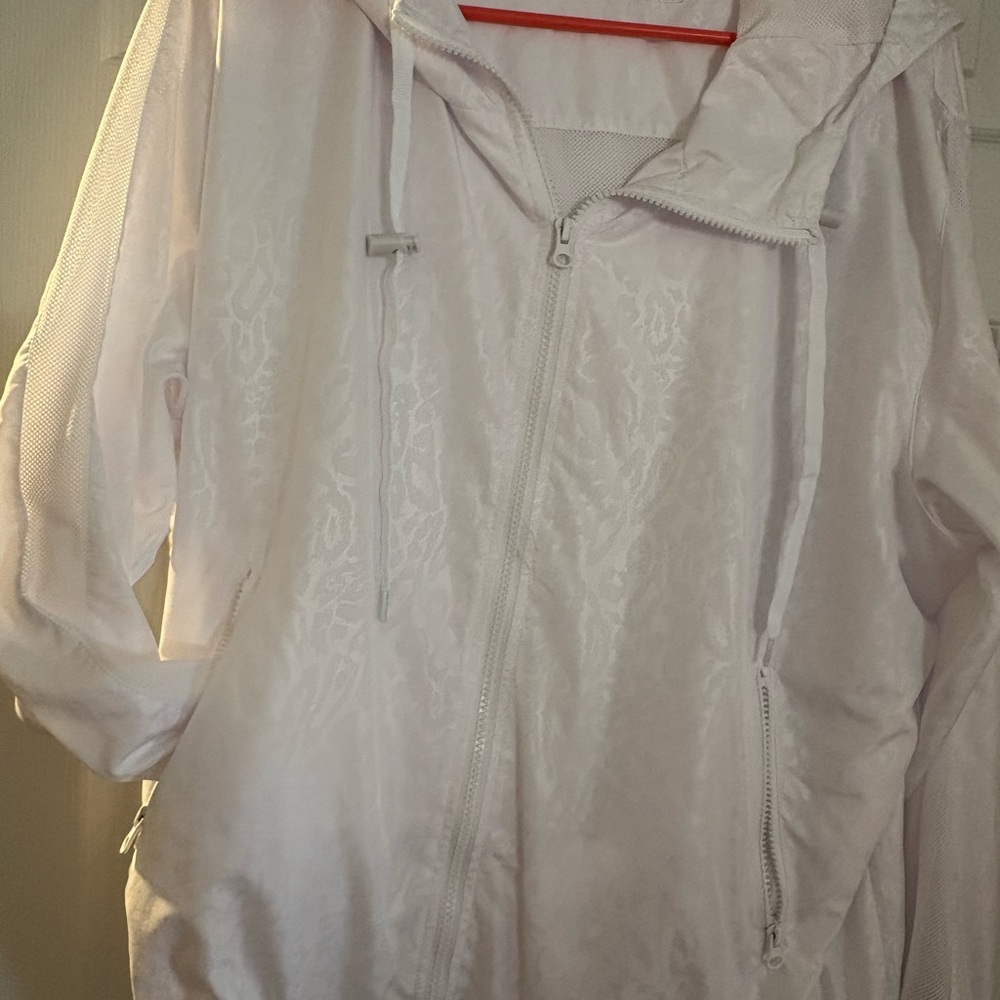 ZYIA White Mesh Hooded Jacket